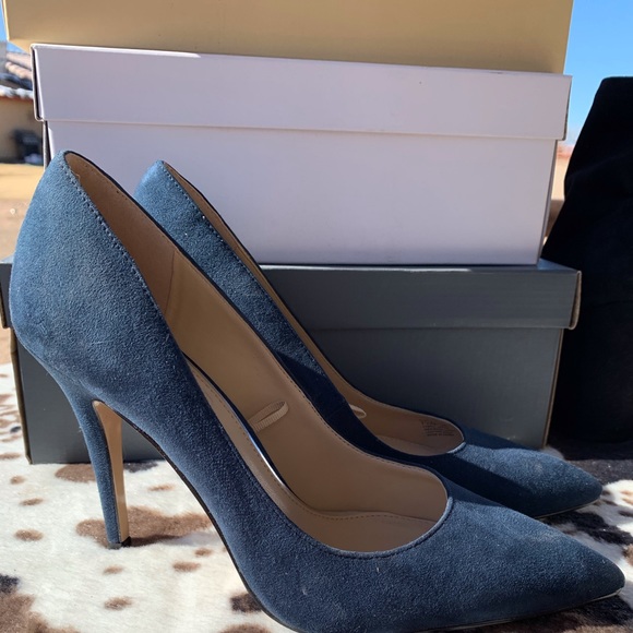 Jessica Simpson Shoes - Blue Suede Heels
